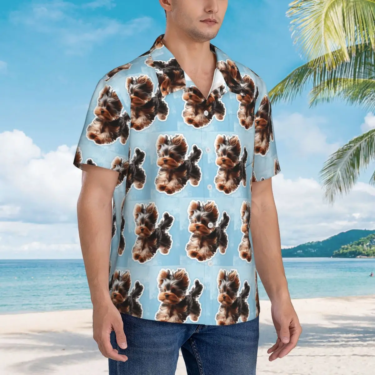 Yorkshire Terrier Dog Pattern Hawaiian Shirts Funny Men Short Sleeve Shirt for Summer Beach Men's Button Tops
Yorkshire Terrier Dog Pattern Hawaiian Shirts Funny Men Short Sleeve Shirt for Summer Beach Men's Button Tops