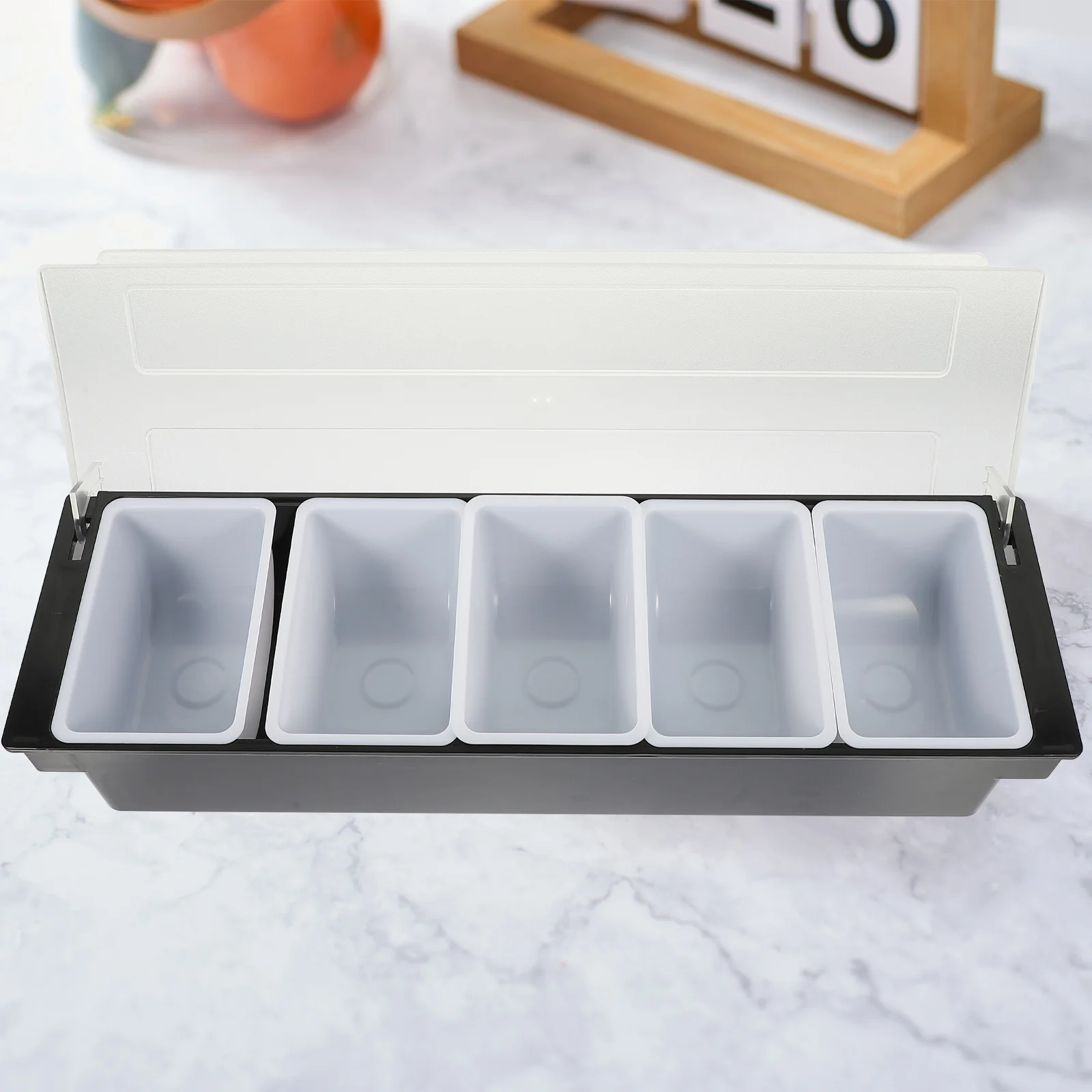 Fruit Compartment Box Divided Containers for Food and Vegetable Organizer Storage Boxes Compartments Candy Nut Serving Black
Fruit Compartment Box Divided Containers for Food and Vegetable Organizer Storage Boxes Compartments Candy Nut Serving Black