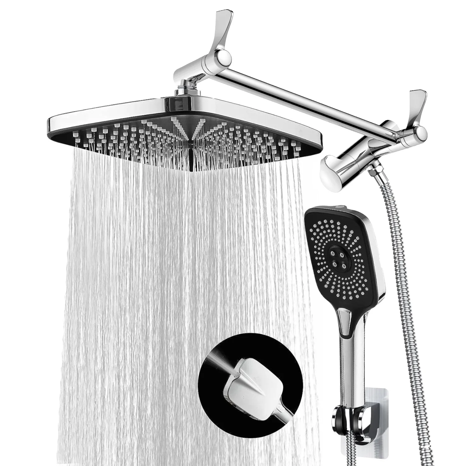 concealed shower set wholesale 12-inch square top spray 3 functions handheld shower including spray gun water function
concealed shower set wholesale 12-inch square top spray 3 functions handheld shower including spray gun water function