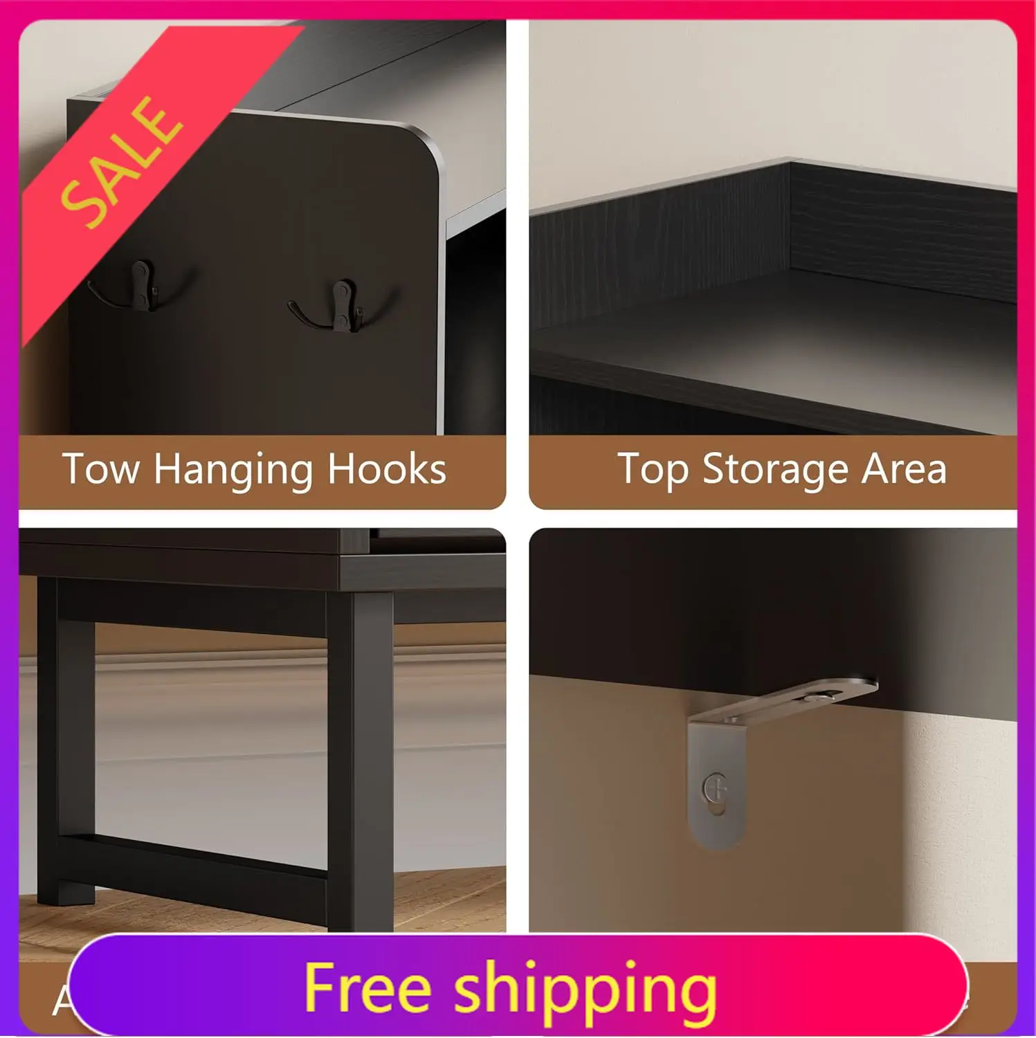 Shoe Cabinet with 3 Flip Drawers, Freestanding Hidden Shoe Storage Organizer for Entryway, Narrow Slim Shoe Rack Cabinet with Op
Shoe Cabinet with 3 Flip Drawers, Freestanding Hidden Shoe Storage Organizer for Entryway, Narrow Slim Shoe Rack Cabinet with Op
