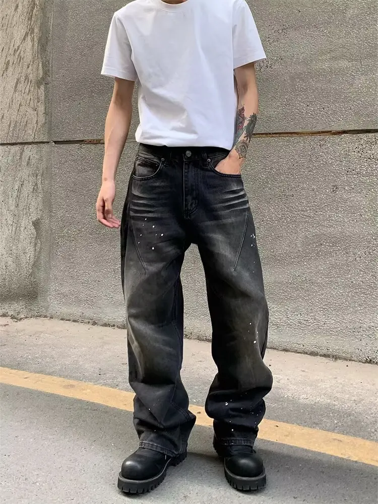 Мужские джинсы Bootcut, прямые джинсовые повседневные брюки, широкие свободные мешковатые джинсы, тонкая модная брендовая одежда, мужская одежда
Мужские джинсы Bootcut, прямые джинсовые повседневные брюки, широкие свободные мешковатые джинсы, тонкая модная брендовая одежда, мужская одежда