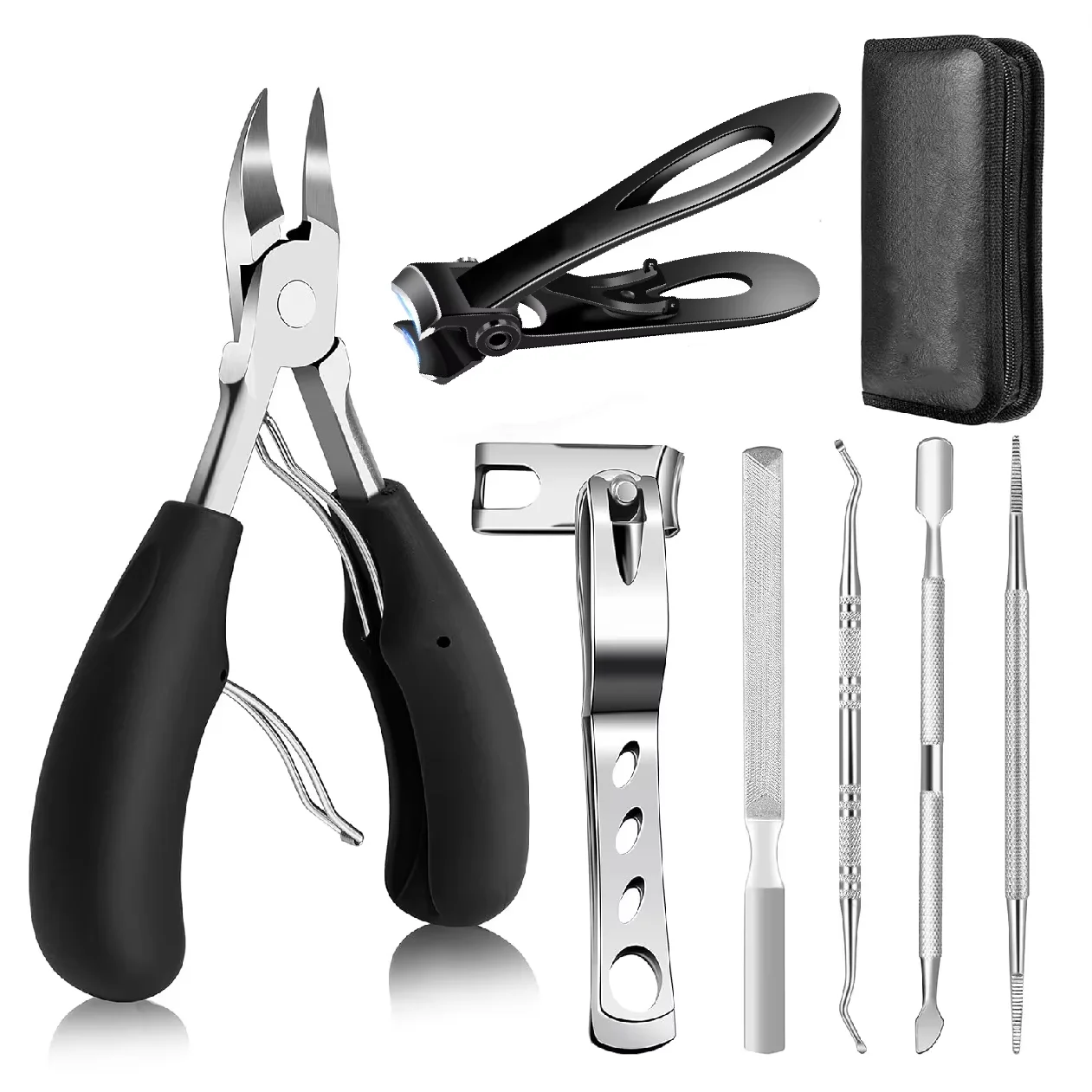 Stainless Steel Nail Clipper Set Grooming Tool Set With Portable Case Manicure Art Tool Green Nails Cut
Stainless Steel Nail Clipper Set Grooming Tool Set With Portable Case Manicure Art Tool Green Nails Cut