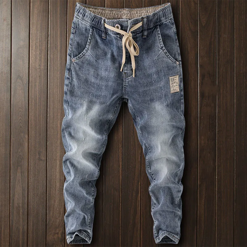 2023 Spring and Summer New Men's Fashion Elastic Waist Blue Jeans Men's Casual Slim Elastic Comfortable High-Quality Trousers
2023 Spring and Summer New Men's Fashion Elastic Waist Blue Jeans Men's Casual Slim Elastic Comfortable High-Quality Trousers