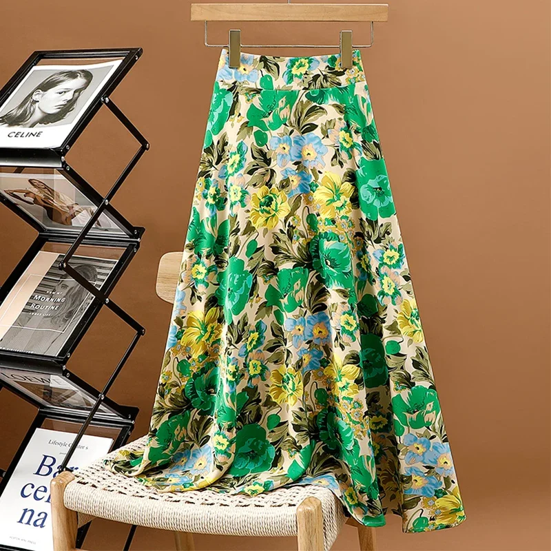 Mid-length Chiffon Skirt for Women 2024 Summer Boho Beach Beautiful Floral Print A Line High Waist Midi Long Skirt Female Z370
Mid-length Chiffon Skirt for Women 2024 Summer Boho Beach Beautiful Floral Print A Line High Waist Midi Long Skirt Female Z370
