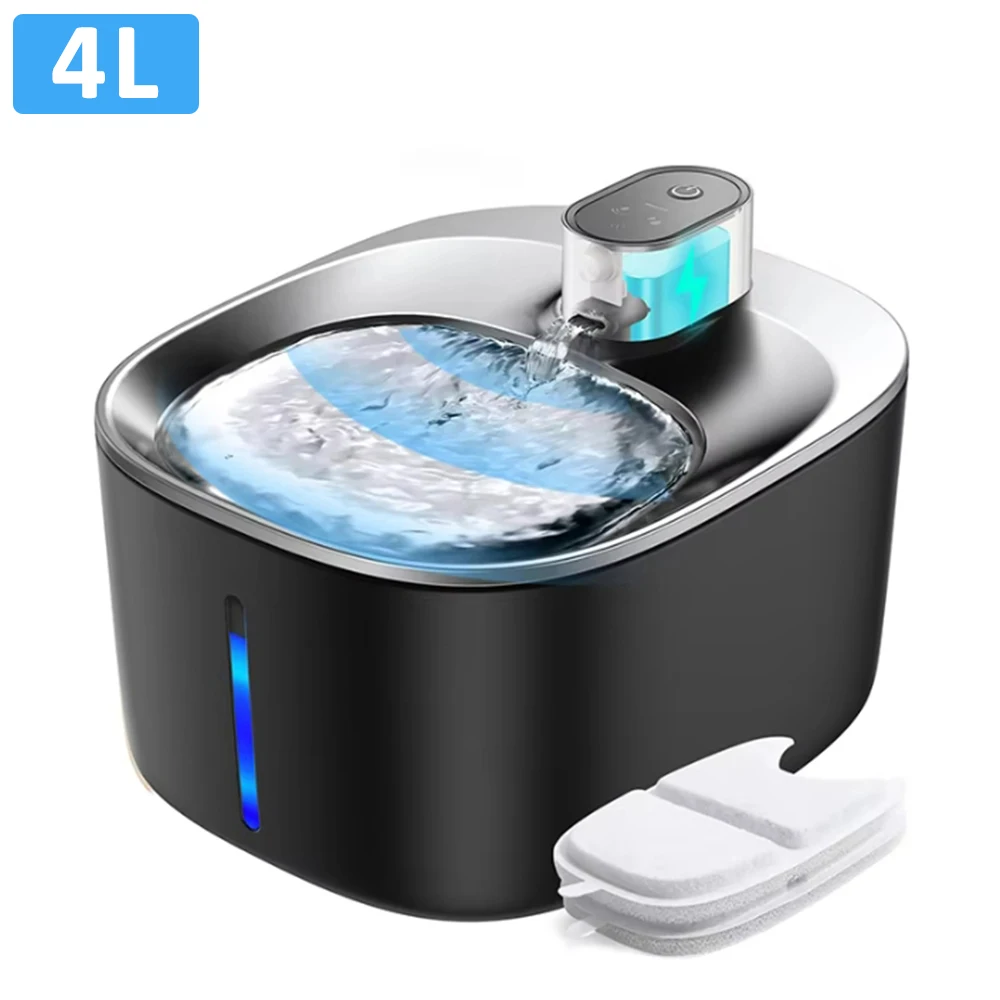 4L Wireless Cat Water Fountain 4000mAh Battery Operated,Ultra Quiet Pet Water Fountain with Motion Sensor for Cats Dogs Drinking
4L Wireless Cat Water Fountain 4000mAh Battery Operated,Ultra Quiet Pet Water Fountain with Motion Sensor for Cats Dogs Drinking