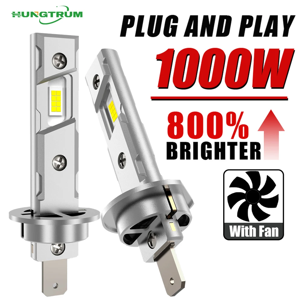 H1 LED Headlight Bulbs CANBUS Lights Mini LH1 LED Hamp 1:1 Size New Wireless H1 Fog Light with Fan Car LED Plug & Play 6000K 12V
H1 LED Headlight Bulbs CANBUS Lights Mini LH1 LED Hamp 1:1 Size New Wireless H1 Fog Light with Fan Car LED Plug & Play 6000K 12V