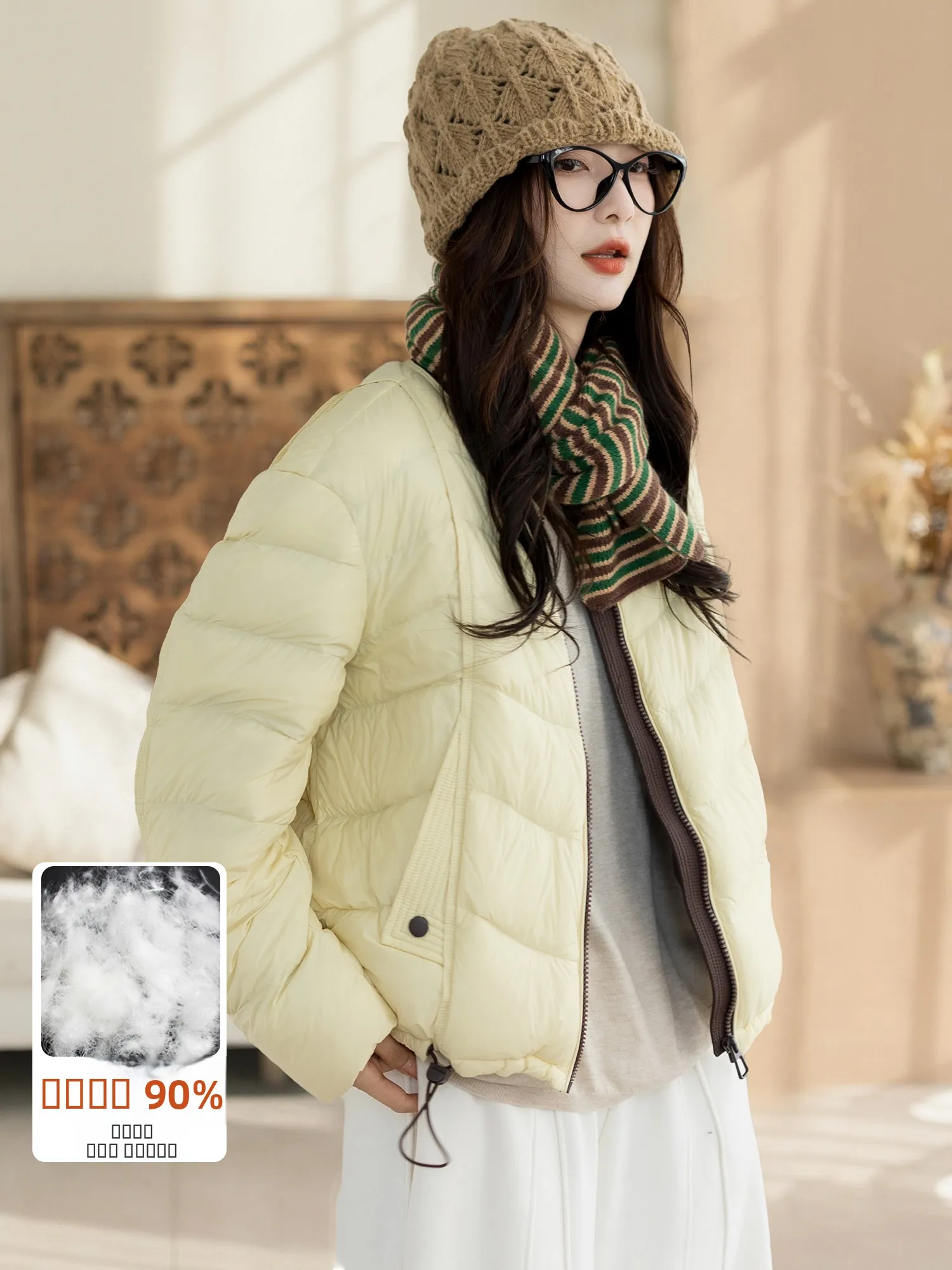 Модная белая пуховая куртка для женщин, осенне-зимняя новинка, повседневная, свободного кроя, теплая нейлоновая куртка на молнии для дам
Модная белая пуховая куртка для женщин, осенне-зимняя новинка, повседневная, свободного кроя, теплая нейлоновая куртка на молнии для дам