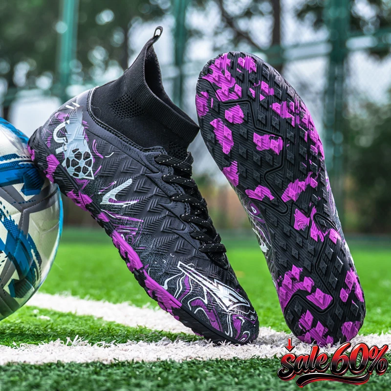 Men's High Ankle Football Boots Turf Soccer Cleats Breathable Non-slip Training Match Sneakers Outdoor Sports TF Soccer Shoes
Men's High Ankle Football Boots Turf Soccer Cleats Breathable Non-slip Training Match Sneakers Outdoor Sports TF Soccer Shoes