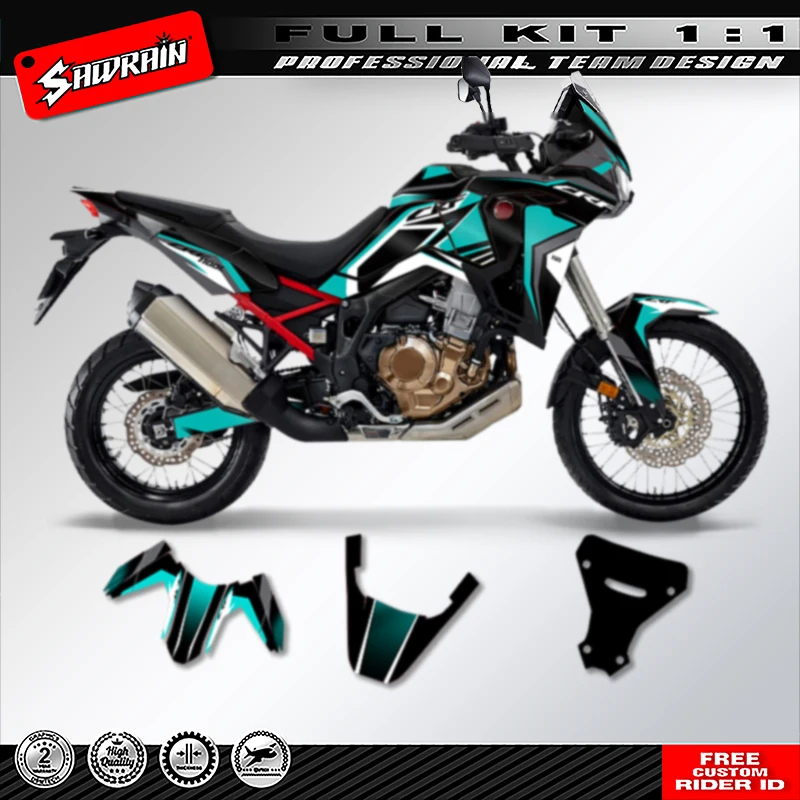 Sawrain Motorcycle Sticker Graphics Decals Kits For Honda AFRICA TWIN CRF 1100L 2020 2021 2022 Number Name Custom
Sawrain Motorcycle Sticker Graphics Decals Kits For Honda AFRICA TWIN CRF 1100L 2020 2021 2022 Number Name Custom