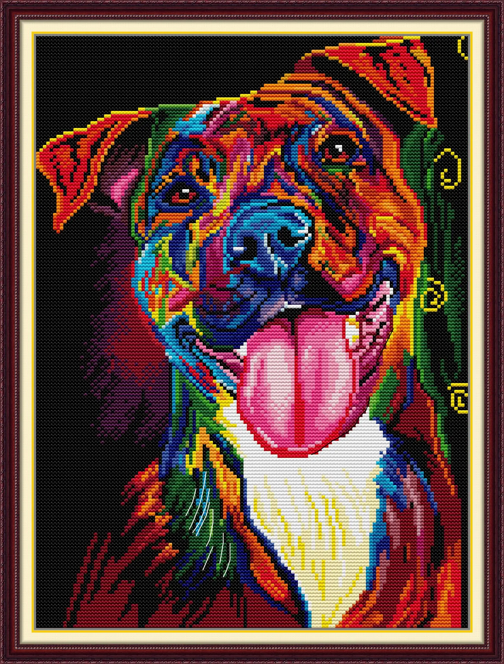 Maydear Full Cross Stitch Kit,11CT/14CT/16CT/9CT Aida Fabric,DMC Threads Sewing Pattern Embroidery Set-Hunting Dogs 3
Maydear Full Cross Stitch Kit,11CT/14CT/16CT/9CT Aida Fabric,DMC Threads Sewing Pattern Embroidery Set-Hunting Dogs 3