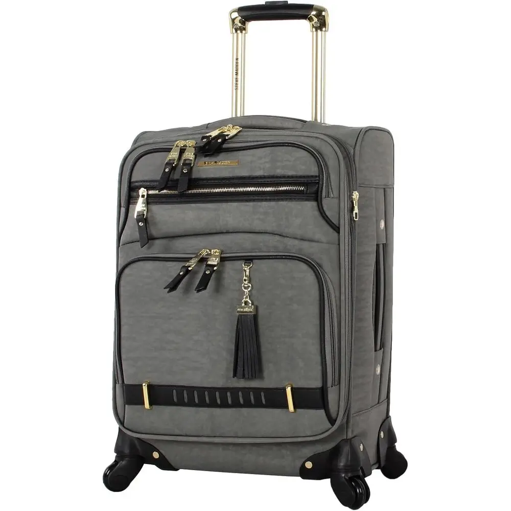 Lightweight Side-Zip Spinner Carry-On Bag, 50.8cm, Grey, 20in for Men and Women
Lightweight Side-Zip Spinner Carry-On Bag, 50.8cm, Grey, 20in for Men and Women