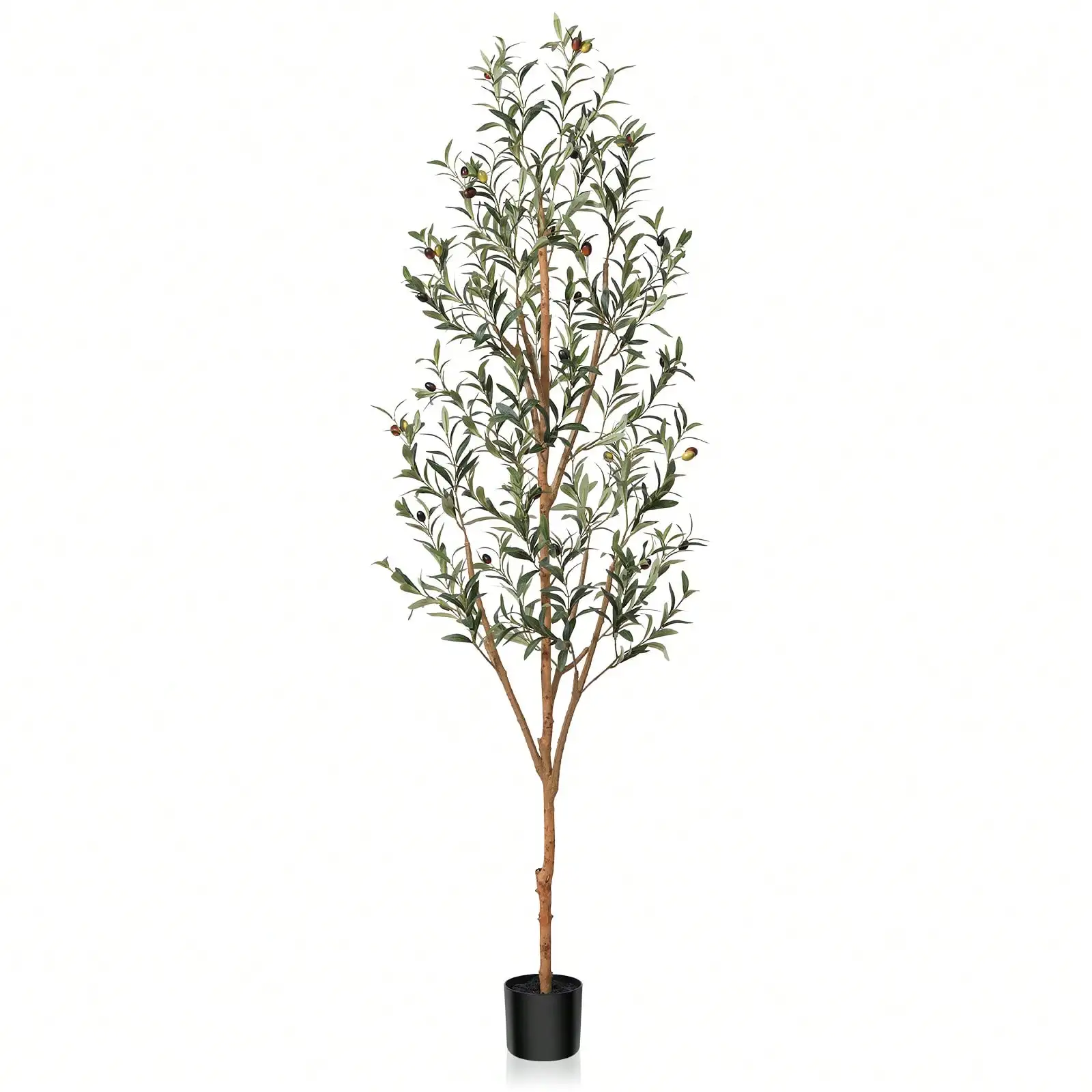 6ft artificial olive tree with realistic leaves and natural trunk, silk artificial potted tree
6ft artificial olive tree with realistic leaves and natural trunk, silk artificial potted tree
