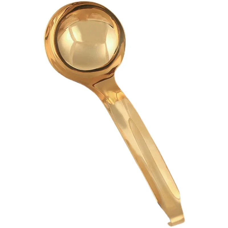 Pure brass hot pot colander soup unibody molded with hook small short handle commercial porridge soup shell
Pure brass hot pot colander soup unibody molded with hook small short handle commercial porridge soup shell