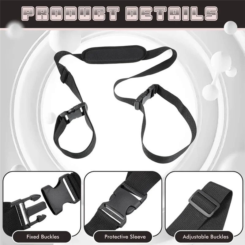 A93E-Adjustable Camping & Beach Chair Carry Straps Heavy-Duty Light Carrying With Padded Shoulder Strap 3 Pack
A93E-Adjustable Camping & Beach Chair Carry Straps Heavy-Duty Light Carrying With Padded Shoulder Strap 3 Pack