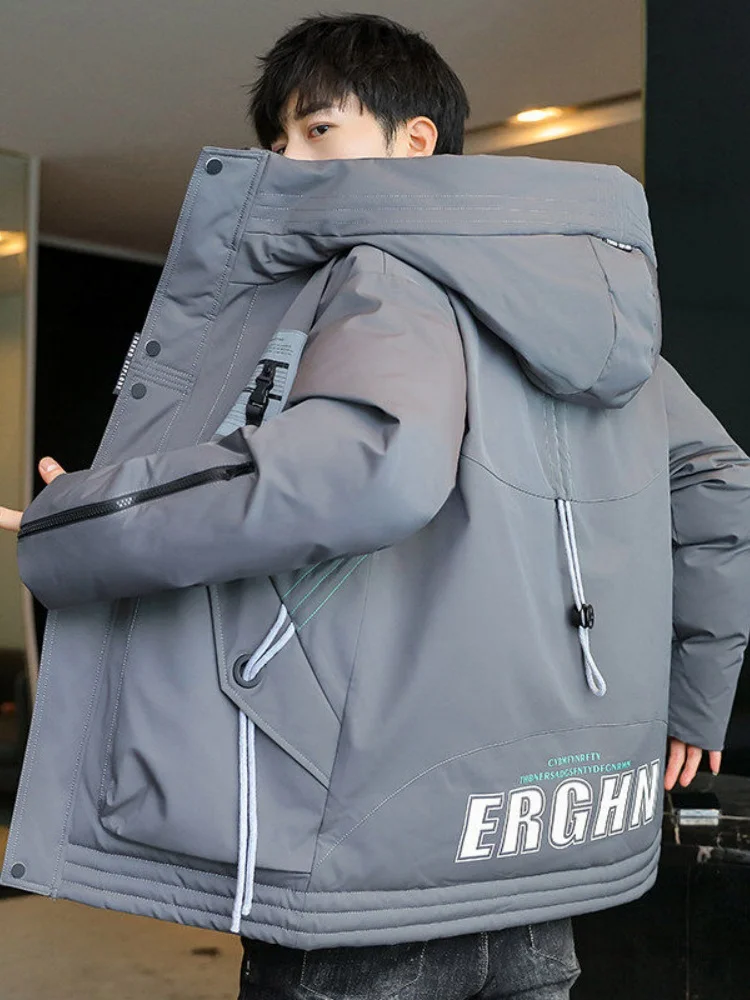 Men's Winter Thiened down Cotton Jaet Workwear Coat Youth Faion Warm Buxom Long Sve Zipper Closure Color
Men's Winter Thiened down Cotton Jaet Workwear Coat Youth Faion Warm Buxom Long Sve Zipper Closure Color