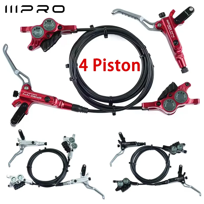 IIIPRO MTB Disc Brake Set 4 Piston Bicycle Hydraulic Disc Brake Aluminum Alloy Bike Oil Pressure Calipers Levers Cycling Parts
IIIPRO MTB Disc Brake Set 4 Piston Bicycle Hydraulic Disc Brake Aluminum Alloy Bike Oil Pressure Calipers Levers Cycling Parts