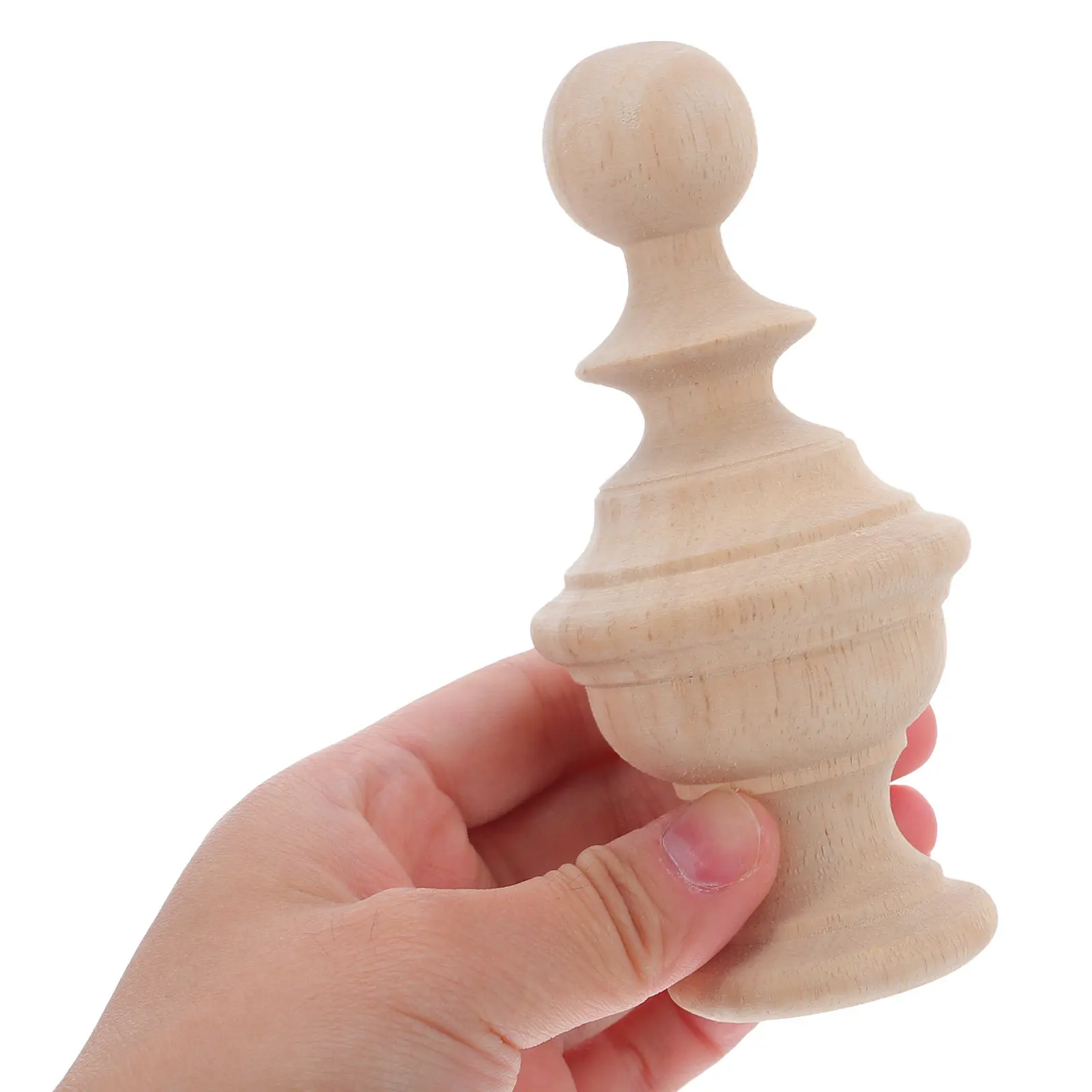Unfinished Solid Wood Finials Decorative Curtain Rod Bed Post Carved Toppers DIY Crafts Stairs Indoor Home Decor
Unfinished Solid Wood Finials Decorative Curtain Rod Bed Post Carved Toppers DIY Crafts Stairs Indoor Home Decor