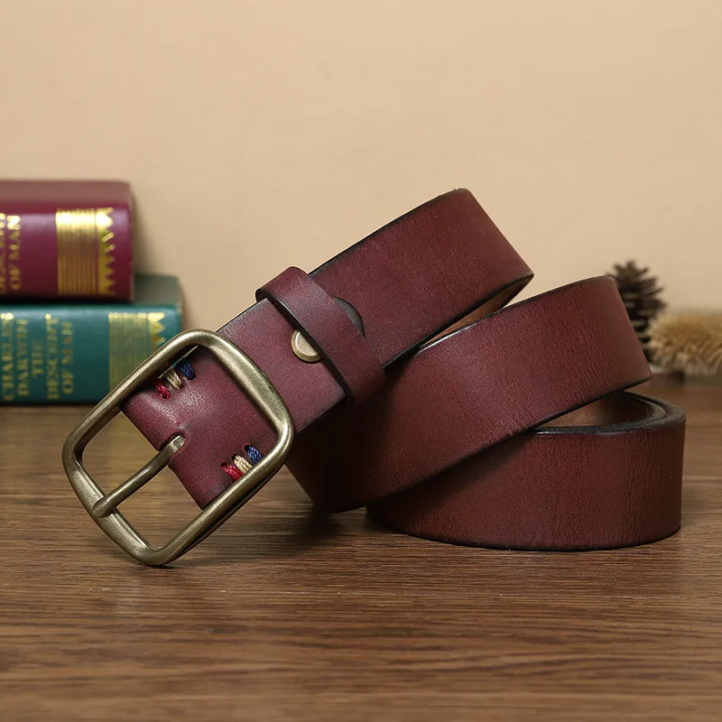 Genuine Leather Belt Man Pin Buckle Length110 120 125 130 cm For Christmas Gift Belt
Genuine Leather Belt Man Pin Buckle Length110 120 125 130 cm For Christmas Gift Belt