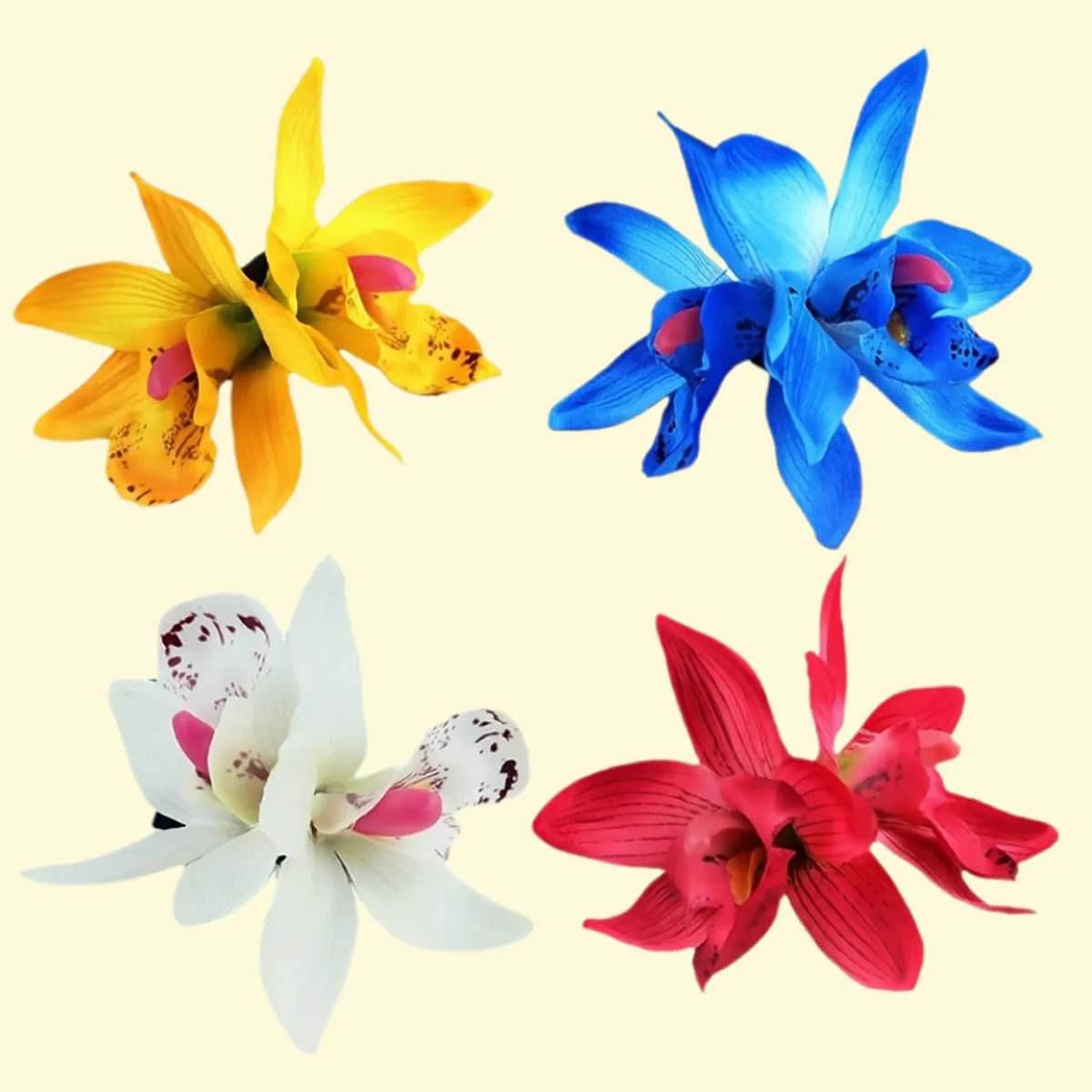Orchids Hair Clips Spring Summer Bohemian Style Seaside Beach Vacation Headwear Double Duo Simulation Flowers Hair Accessory
Orchids Hair Clips Spring Summer Bohemian Style Seaside Beach Vacation Headwear Double Duo Simulation Flowers Hair Accessory