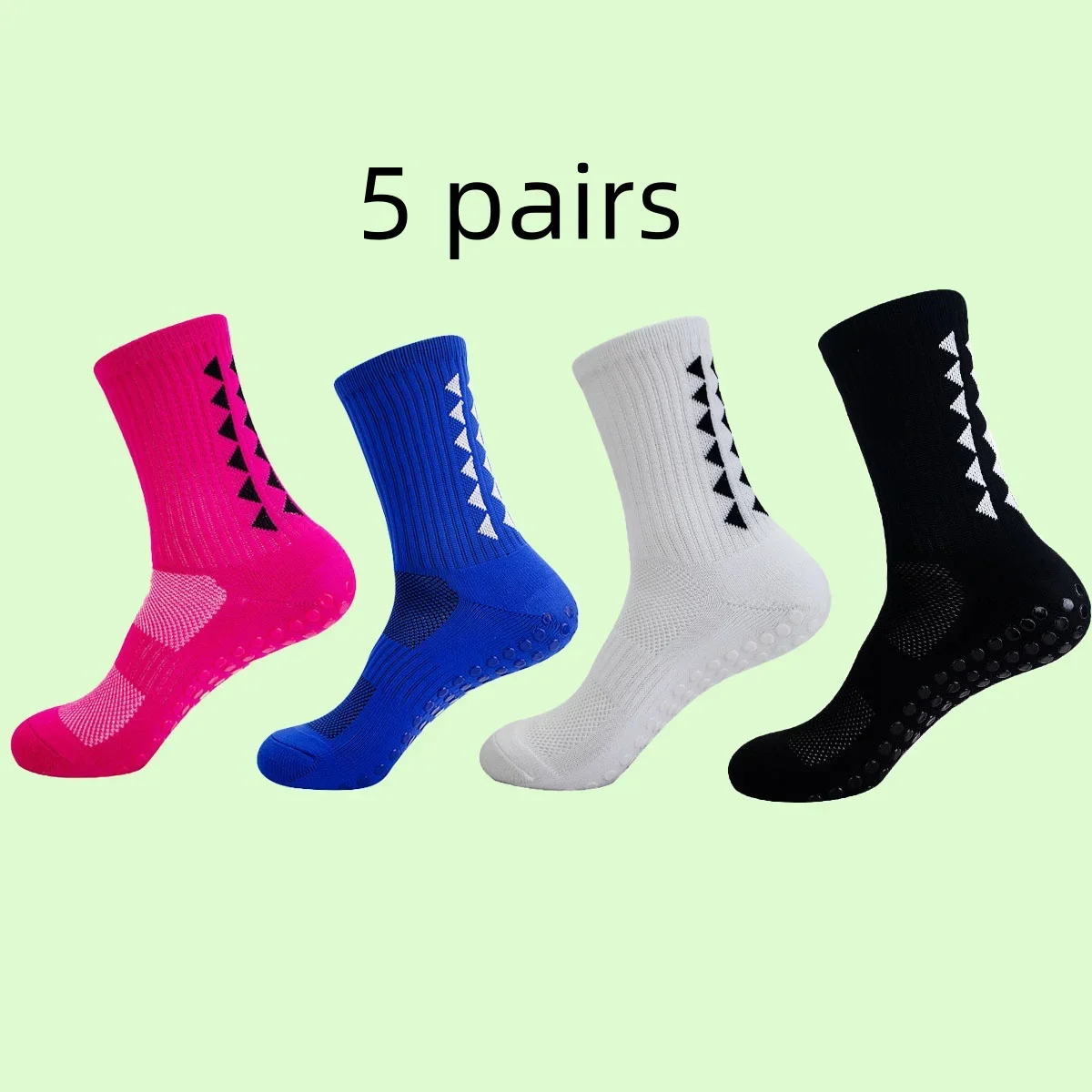 5 Pairs Men Women Football Grip Socks Towel Bottom Breathable Rugby Soccer Cycling Running Exercise Athletic Socks
5 Pairs Men Women Football Grip Socks Towel Bottom Breathable Rugby Soccer Cycling Running Exercise Athletic Socks