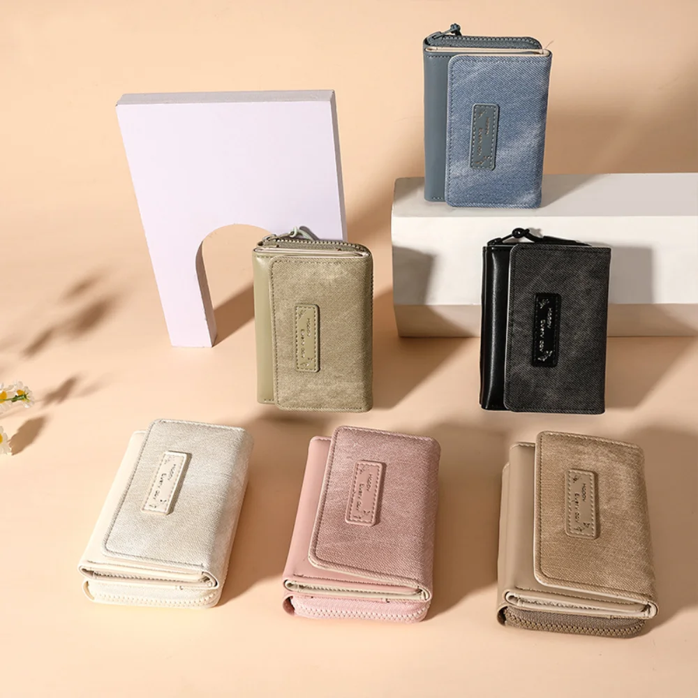 New Fashion Retro Short Wallet PU Leather Solid Color Coin Purse Multiple Card Slots Money Bag for Women
New Fashion Retro Short Wallet PU Leather Solid Color Coin Purse Multiple Card Slots Money Bag for Women