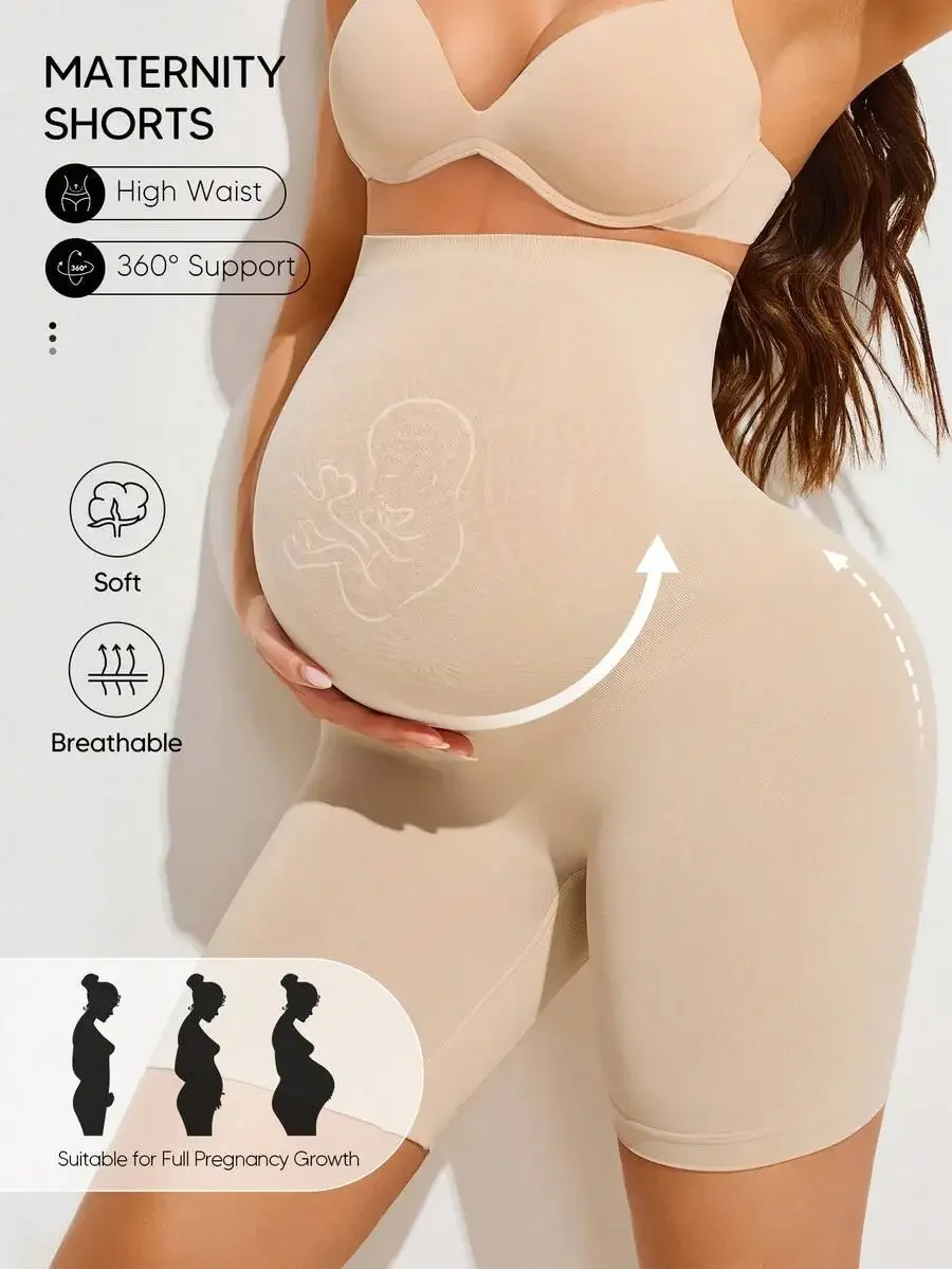 Maternity High Waist Shorts With 360 Degree Abdominal Support Breathable Soft Comfort
Maternity High Waist Shorts With 360 Degree Abdominal Support Breathable Soft Comfort