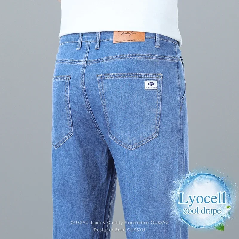 2026 New Summer Thin Lyocell Jeans Men's Fashion Drape Cool Trousers Business Casual Straight Denim Pants Man Plus Size 40
2026 New Summer Thin Lyocell Jeans Men's Fashion Drape Cool Trousers Business Casual Straight Denim Pants Man Plus Size 40