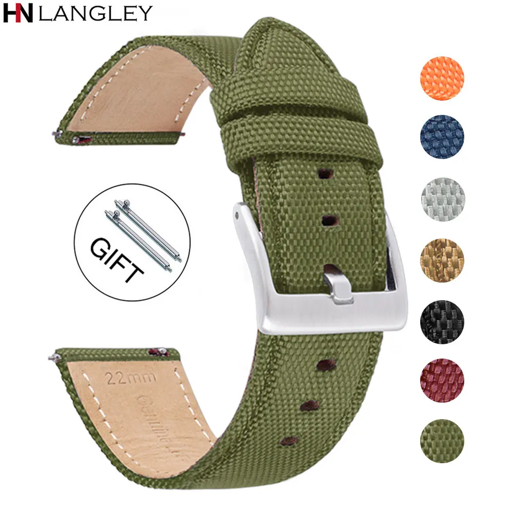 20mm 22mm Nylon Leather Watch Straps for Samsung Galaxy Watch 3/4/5 Band for Huawei Watch GT2/GT3 Belt Quick Release Watchband
20mm 22mm Nylon Leather Watch Straps for Samsung Galaxy Watch 3/4/5 Band for Huawei Watch GT2/GT3 Belt Quick Release Watchband