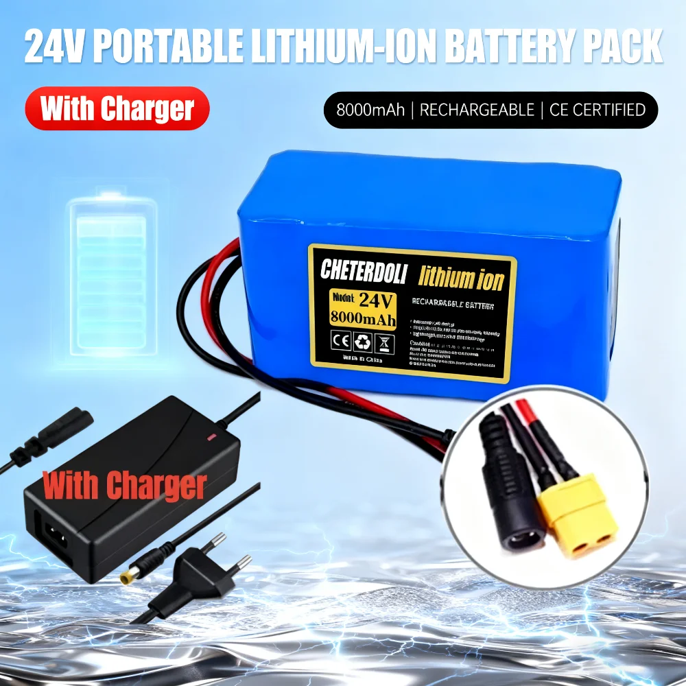 24V 8000mAh Rechargeable Battery 29.4V Lithium Battery Pack 7S3P - For HoverBoard & Wheelchair.
24V 8000mAh Rechargeable Battery 29.4V Lithium Battery Pack 7S3P - For HoverBoard & Wheelchair.