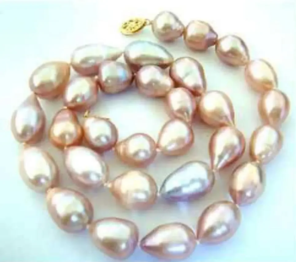 FINE Jewelry ГОРЯЧАЯ ДОСТАВКА элегантное 9-10 мм золото южного моря розовое жемчужное ожерелье в стиле барокко 17 дюймов
FINE Jewelry ГОРЯЧАЯ ДОСТАВКА элегантное 9-10 мм золото южного моря розовое жемчужное ожерелье в стиле барокко 17 дюймов