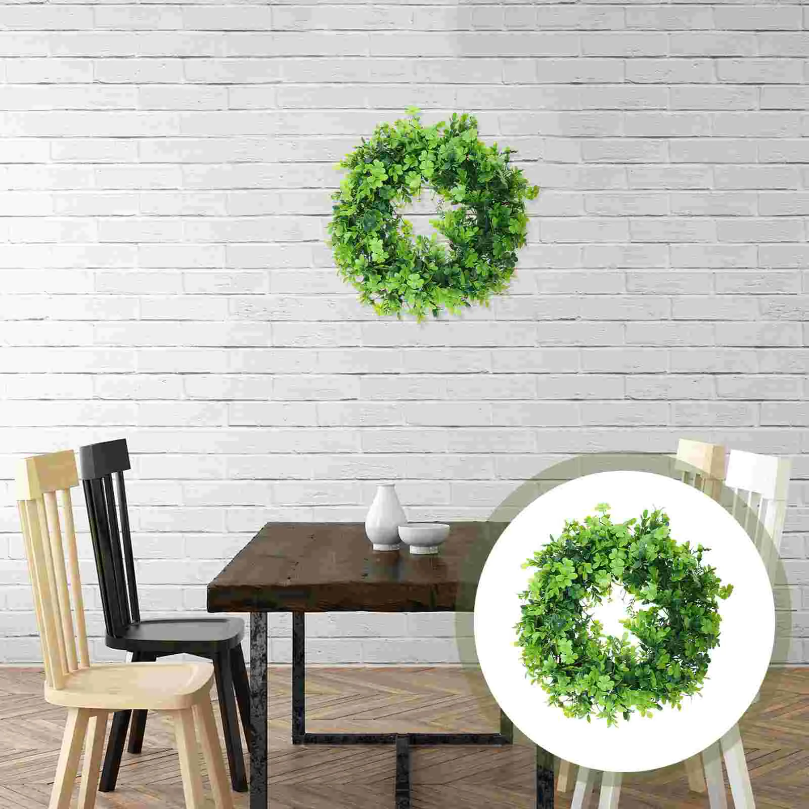 Four Leaf Plastic Wreath Garland Decor Large Party Pendant Home Door Hanging nament St Patricks Day Accessories Lightweight
Four Leaf Plastic Wreath Garland Decor Large Party Pendant Home Door Hanging nament St Patricks Day Accessories Lightweight