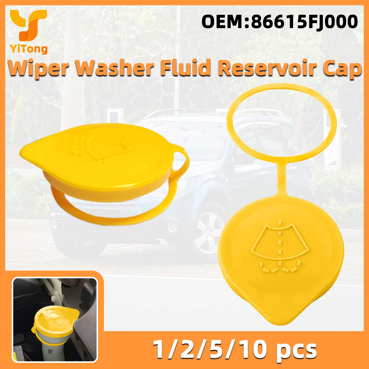 Yitong Yellow Car Wiper Washer Fluid Reservoir Tank Cap Vehicle Accessory Perfect Fit For Subaru Forester Crosstrek, 86615FJ000
Yitong Yellow Car Wiper Washer Fluid Reservoir Tank Cap Vehicle Accessory Perfect Fit For Subaru Forester Crosstrek, 86615FJ000