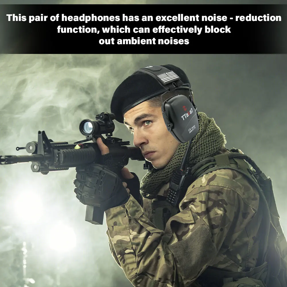 Protable Tactical Shooting Earmuff Anti-noise Headphone Sound Amplification Hearing Protection Headset Foldable outdoor Earmuff
Protable Tactical Shooting Earmuff Anti-noise Headphone Sound Amplification Hearing Protection Headset Foldable outdoor Earmuff