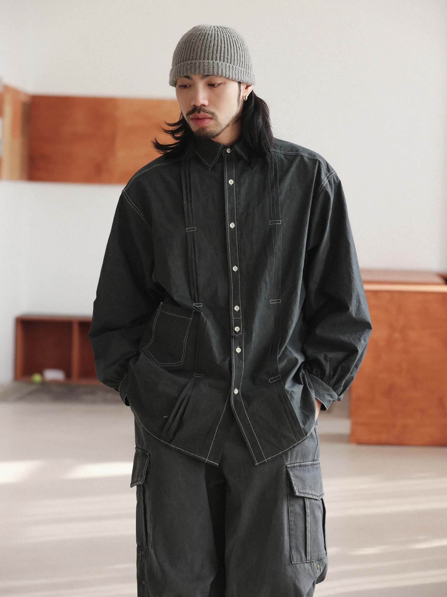 Мужская повседневная рубашка Noears Rustic Bla с длинным рукавом, винтажный дизайн, свободный крой, двойной воротник, спущенное плечо, дышащий хлопок
Мужская повседневная рубашка Noears Rustic Bla с длинным рукавом, винтажный дизайн, свободный крой, двойной воротник, спущенное плечо, дышащий хлопок