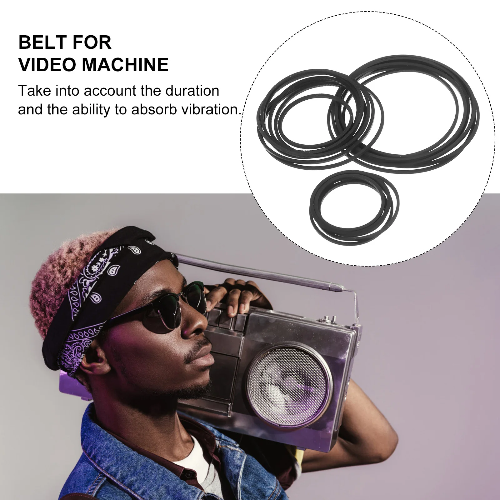 40Pcs Recorder Rubber Belts Professional Durable Cassette Player Belts Replacement Flexible Smooth for Tape Recorders
40Pcs Recorder Rubber Belts Professional Durable Cassette Player Belts Replacement Flexible Smooth for Tape Recorders