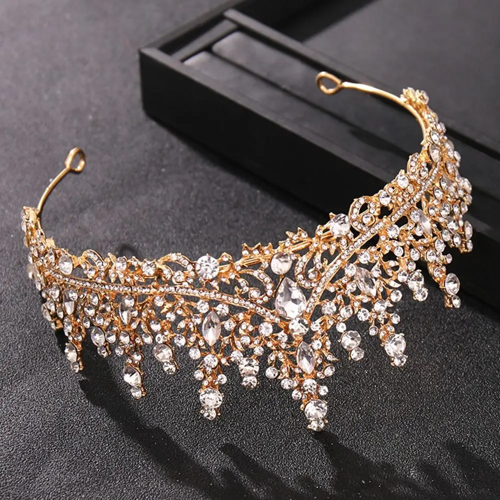 Модная металлическая хрустальная свадебная тиара, красочная роскошная элегантная корона принцессы, светлый роскошный головной убор для волос, конкурс событий
Модная металлическая хрустальная свадебная тиара, красочная роскошная элегантная корона принцессы, светлый роскошный головной убор для волос, конкурс событий