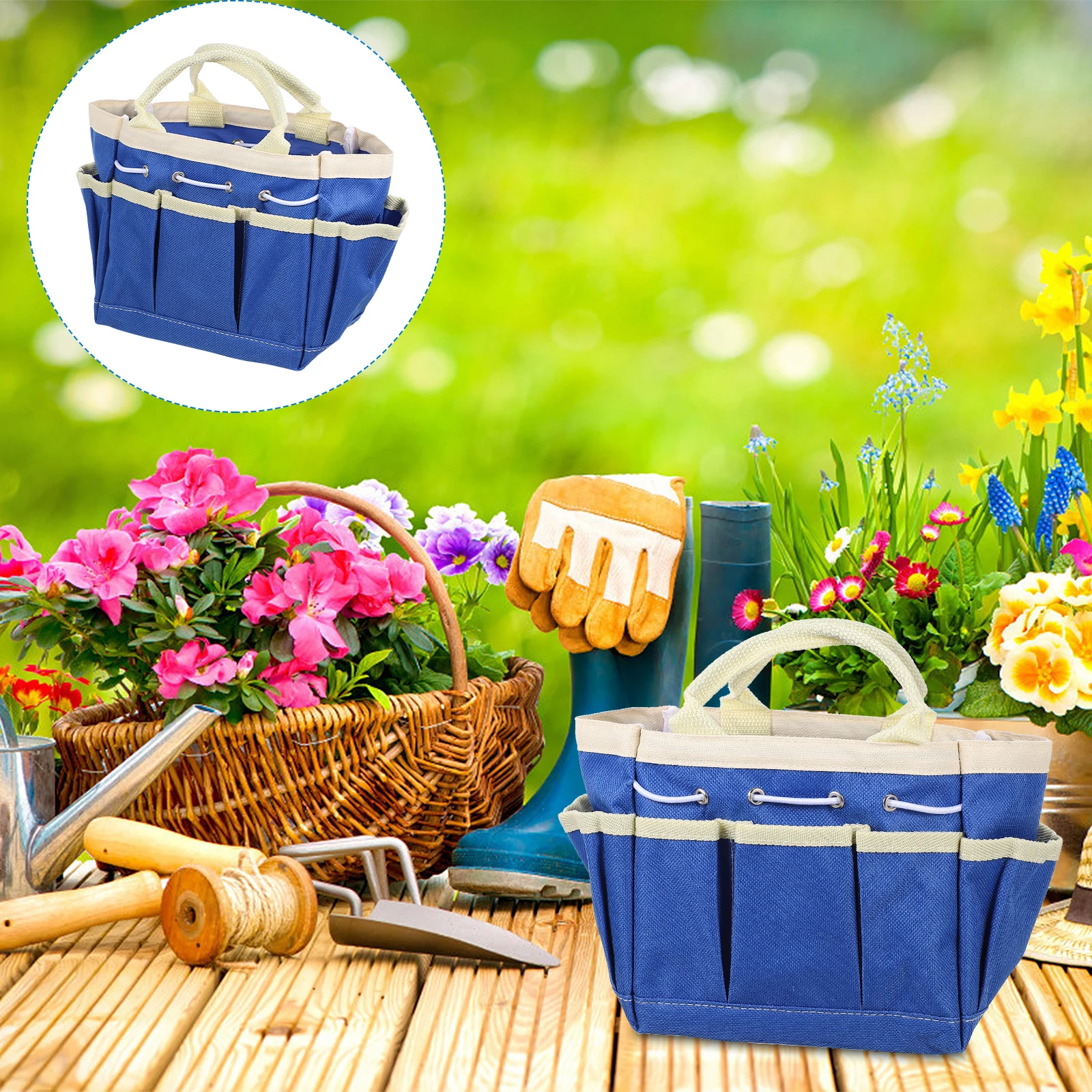Garden Tool Bag Waterproof Oxford Cloth Portable Tote Multi Pocket Storage Organizer Gardening Accessories Container
Garden Tool Bag Waterproof Oxford Cloth Portable Tote Multi Pocket Storage Organizer Gardening Accessories Container