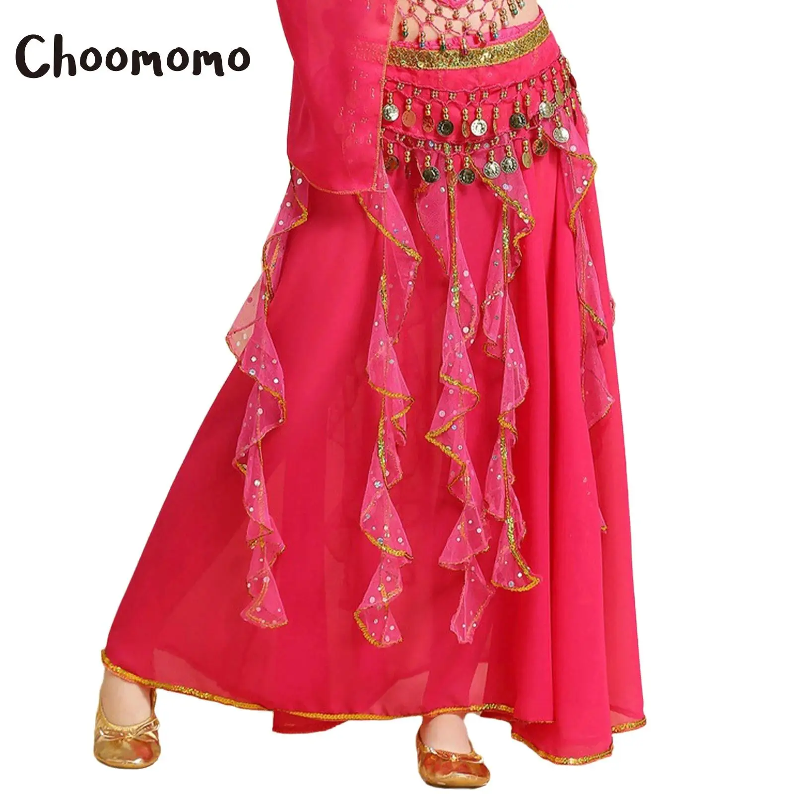 Girls Shiny Sequin Belly Dance Skirt with Waist Chain Set Halloween Indian Belly Dance Costumes Latin Cha-cha Stage Performance
Girls Shiny Sequin Belly Dance Skirt with Waist Chain Set Halloween Indian Belly Dance Costumes Latin Cha-cha Stage Performance