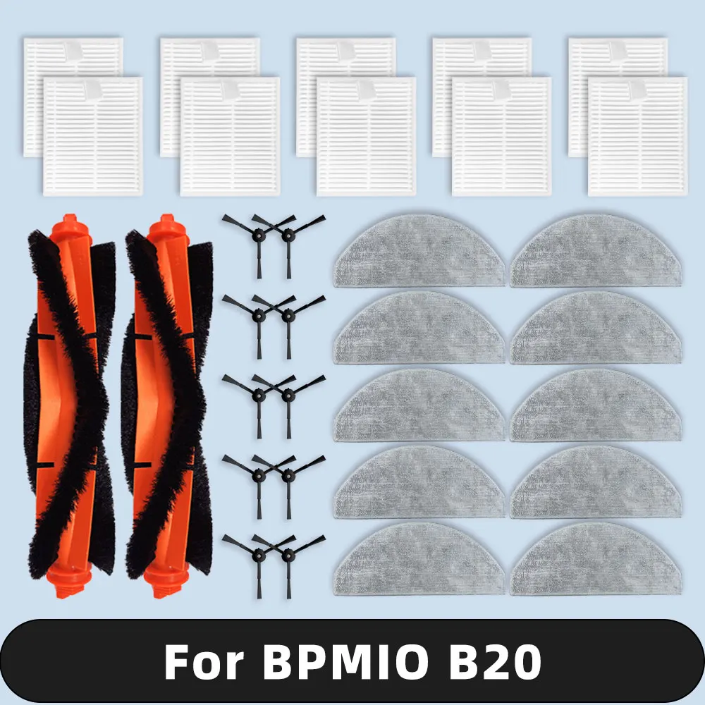 Compatible For BPMIO B20 Spare Parts Filter Main Side Brush Mop Cloth Accessories Consumables
Compatible For BPMIO B20 Spare Parts Filter Main Side Brush Mop Cloth Accessories Consumables