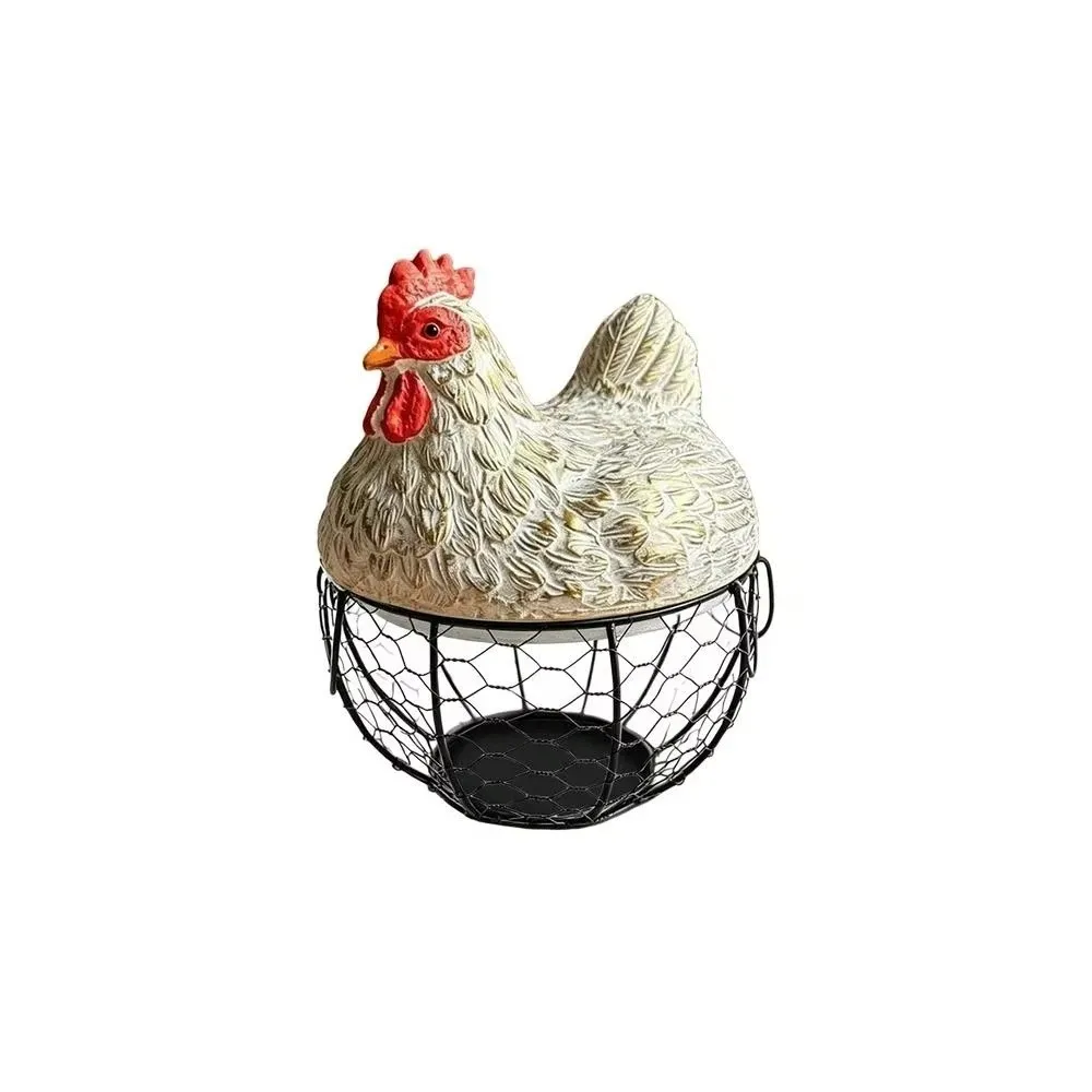 Decorative Chicken Design Egg Collecting Basket Resin Rustic Egg Storage Basket Cute Egg Organizer Dining Table
Decorative Chicken Design Egg Collecting Basket Resin Rustic Egg Storage Basket Cute Egg Organizer Dining Table