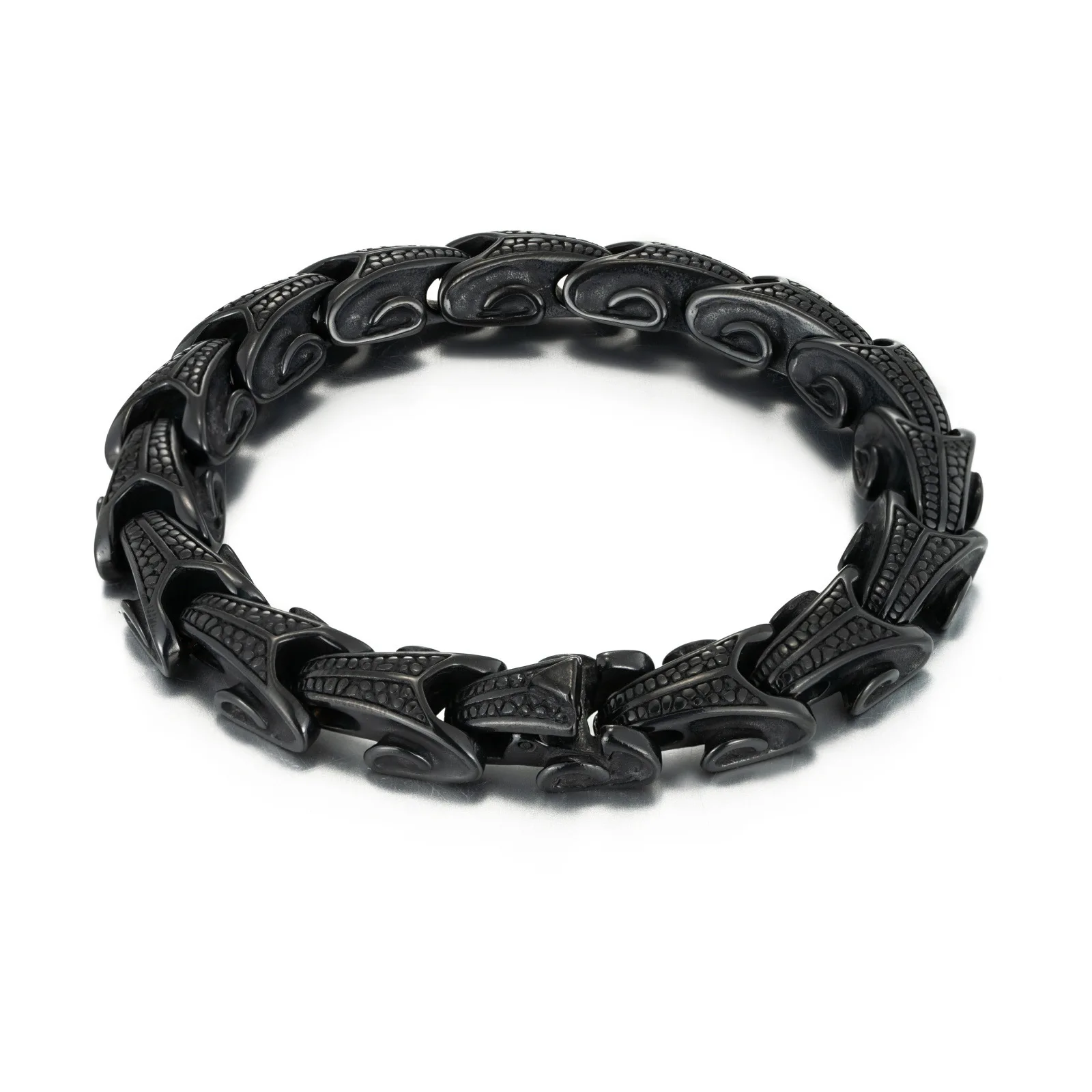 Vintage Stainless Steel Fashion Bracelet Jewelry Dragon Scale Pattern Domineering Men Cast Bracelet Punk MaleKeel Wrist
Vintage Stainless Steel Fashion Bracelet Jewelry Dragon Scale Pattern Domineering Men Cast Bracelet Punk MaleKeel Wrist