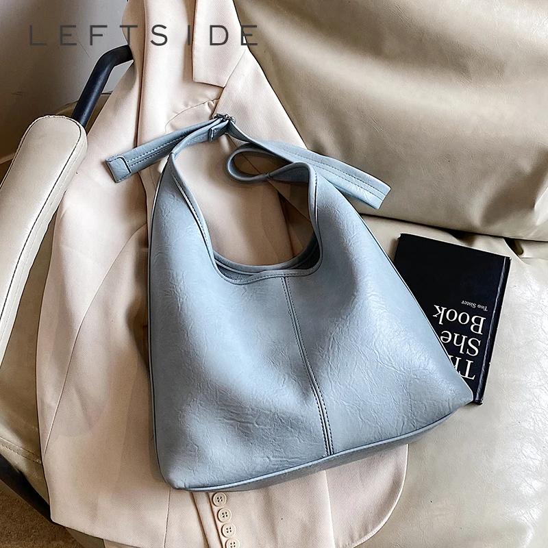 LEFTSIDE Design High-capacity PU Leather Underarm Bags for Women 2025 New Female Shoulder Hobo Bag Soft Solid Color Handbags
LEFTSIDE Design High-capacity PU Leather Underarm Bags for Women 2025 New Female Shoulder Hobo Bag Soft Solid Color Handbags