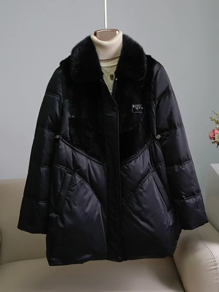 Женская новая шуба из натурального меха, куртка на гусином пуху, модная верхняя одежда, воротник из натурального норкового меха, толстый теплый двусторонний мех, роскошная
Женская новая шуба из натурального меха, куртка на гусином пуху, модная верхняя одежда, воротник из натурального норкового меха, толстый теплый двусторонний мех, роскошная