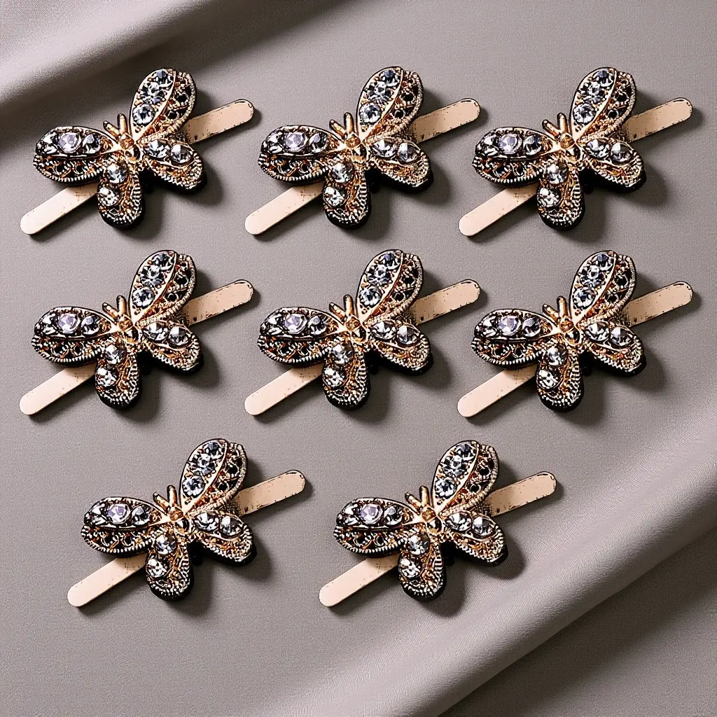 8pcs Metal Shoe Buckle Alloy Diy Shoe Clips For Women Glass Diamond Decor Flat Boots Sandals Heels Accessory Golden
8pcs Metal Shoe Buckle Alloy Diy Shoe Clips For Women Glass Diamond Decor Flat Boots Sandals Heels Accessory Golden