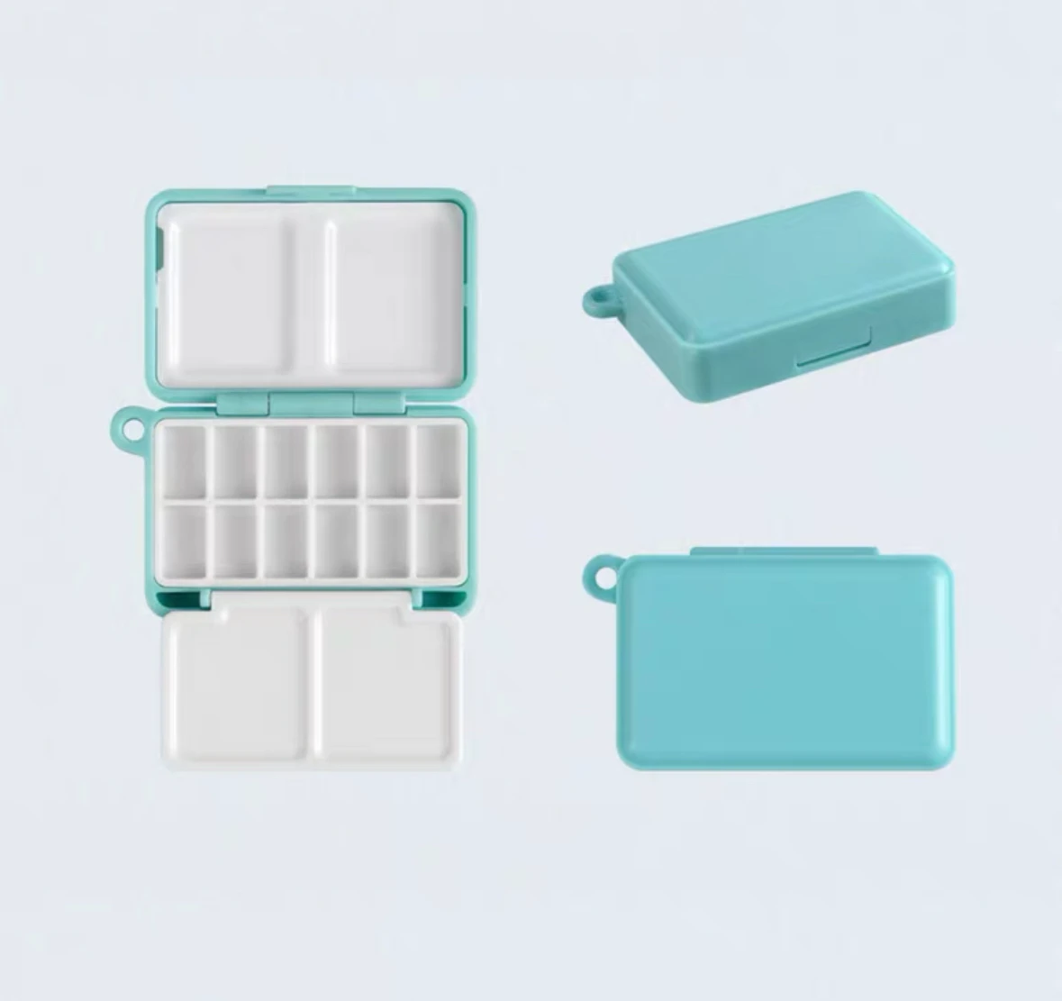 Пустая мини-портативная коробка для акварельных красок, 12 сеток, дорожная акриловая палитра для начинающих, профессиональная живопись, товары для рукоделия
Пустая мини-портативная коробка для акварельных красок, 12 сеток, дорожная акриловая палитра для начинающих, профессиональная живопись, товары для рукоделия