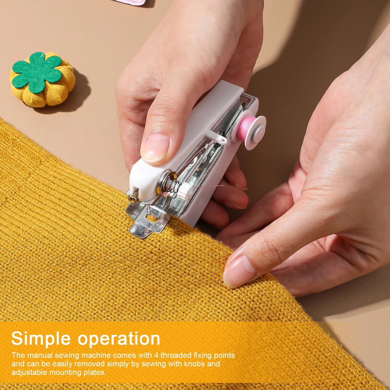 Handheld Sewing Machine Mini Portable White Random Coil Lightweight Fast Stitching Easy Use Sturdy Construction Versatile
Handheld Sewing Machine Mini Portable White Random Coil Lightweight Fast Stitching Easy Use Sturdy Construction Versatile