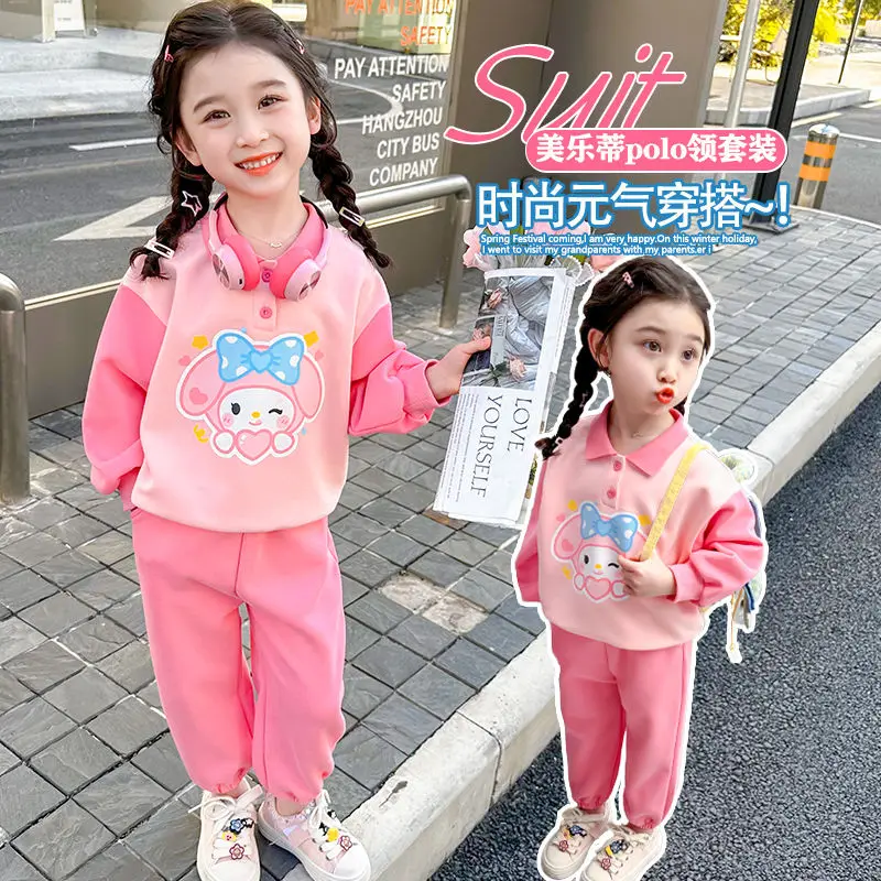 2024 My Melody Girls 2Pcs Clothes Kawaii Sanrio Anime Autumn Cartoon Cute Children Fashion Babys Long Sleeve Pants Gift for Kids
2024 My Melody Girls 2Pcs Clothes Kawaii Sanrio Anime Autumn Cartoon Cute Children Fashion Babys Long Sleeve Pants Gift for Kids