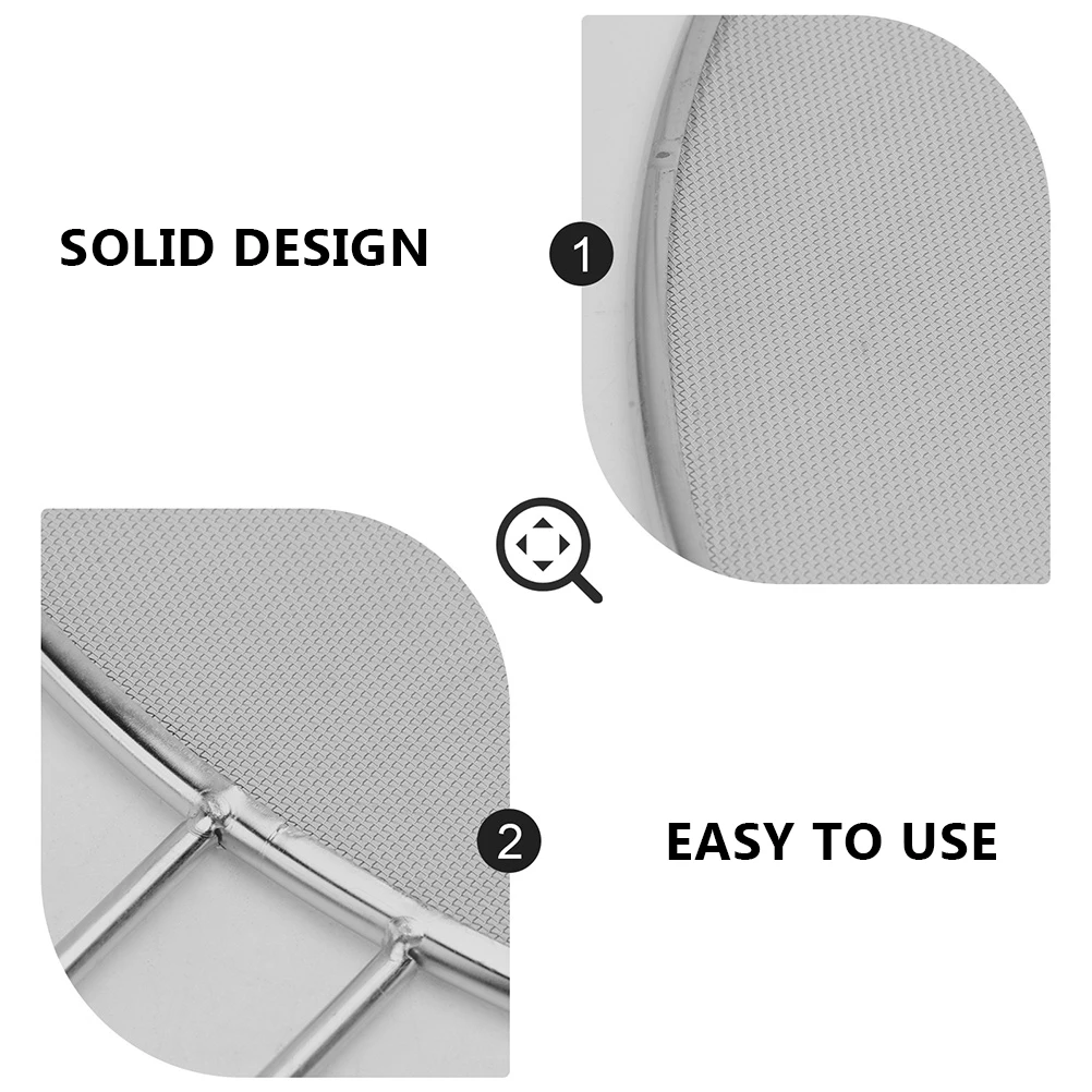 2Pcs Oil Splatter Screens Grease Guard Stainless Steel Lightweight Kitchen Gadget Flour Sieve Protector for Home Restaurant
2Pcs Oil Splatter Screens Grease Guard Stainless Steel Lightweight Kitchen Gadget Flour Sieve Protector for Home Restaurant