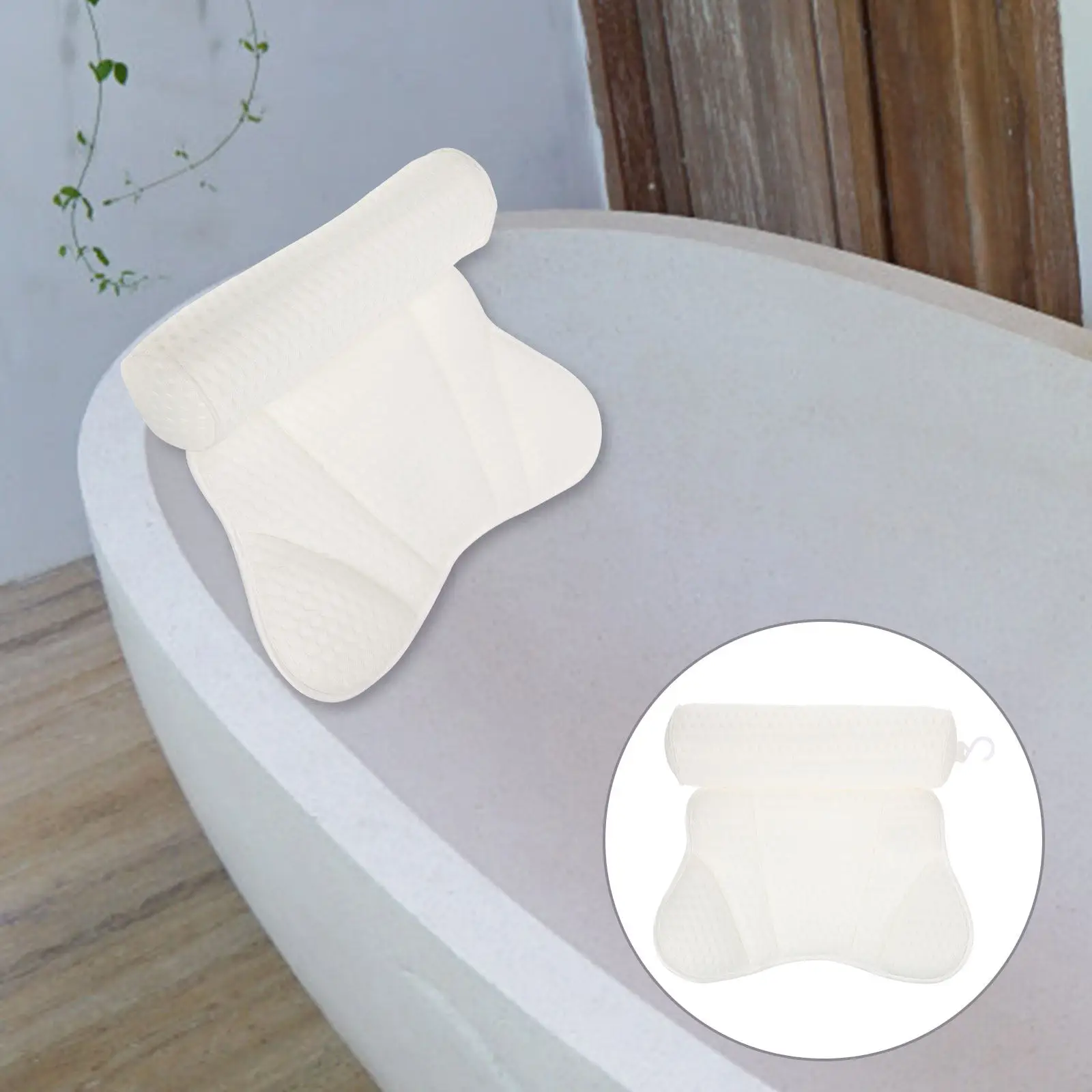 Premium Bathtub Pillow with Extra Large Suction Cups for Neck Back Support Quick Dry Breathable Fabric Home Spa Relaxation Bath
Premium Bathtub Pillow with Extra Large Suction Cups for Neck Back Support Quick Dry Breathable Fabric Home Spa Relaxation Bath