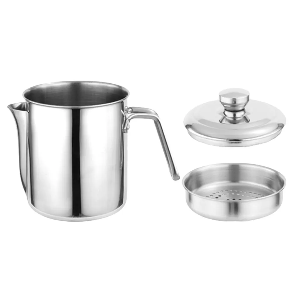 Stainless Steel Storage Pot Pot Separation Cup Filter Grid Lid Easy Clean Residue Filter Cooking Metal Soup Oil Holder
Stainless Steel Storage Pot Pot Separation Cup Filter Grid Lid Easy Clean Residue Filter Cooking Metal Soup Oil Holder